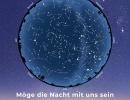 Das Plakat zum Astronomietag 2019 weist eindrücklich auf das akute Problem der Lichtverschmutzung hin