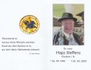 Sterbebild: Dr. Heio Steffens