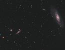 Die Galaxien M106 (rechts) und NGC4217 (links)