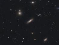 Hickson 44   Etwa 60 Mi. Lichtjahre entfernt, im Sternbild L&ouml;we, befindet sich diese wundervolle Galaxiengruppe.