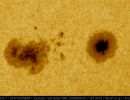 Die aktive Region 3315 auf der südl. Hemisphäre der Sonne vom 29. Mai 2023 im Weisslicht