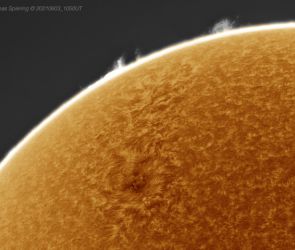 Die Sonne am 3. Juni 2021 im Detail