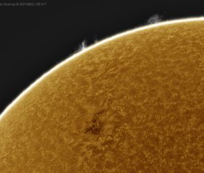 Die Sonne am 3. Juni 2021 im Detail