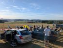 Eine ganze Armada an Teleskopen zur Sonnenbeobachtung ist nach Westen gerichtet