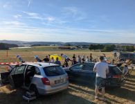 Eine ganze Armada an Teleskopen zur Sonnenbeobachtung ist nach Westen gerichtet